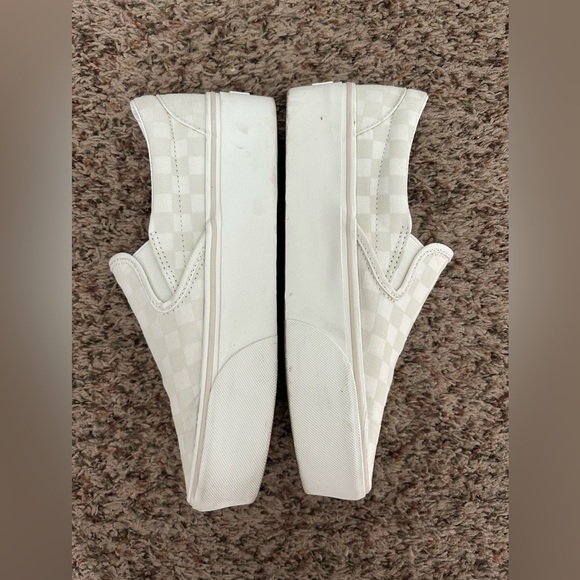 Vans White Checkerboard Slip-On Stackform Sneakers - Picture 5 of 9